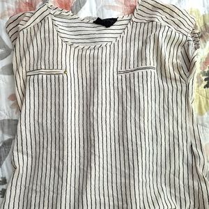 Pinstripe viscos top